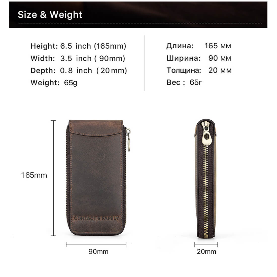Watch Case Holder Crazy Horse Leather Case 1 Pcs Watch Bag Zipper Travel Storage