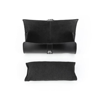 CONTACTS FAMILY Genuine Leather 3 Slot Watch Case Mini Watch Roll Pouch for Travel-CF1117