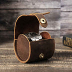 Single Watch Roll Case Genuine Leather Watch Box 1 PCS Watch Slot Cover New Retro Storage for Gift