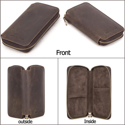 leather watch box, natural leather, 2 pcs watch holder,easy to use,for lover, for friends gift,Lederuhrbox